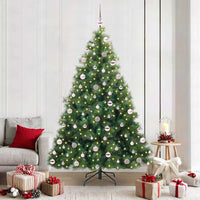 Albero di Natale artificiale con 300 LED Verde 210 cm PE e PVC 3397798