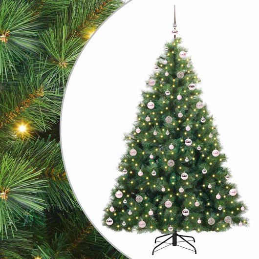 Albero di Natale artificiale con 300 LED Verde 210 cm PE e PVC 3397798