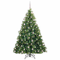 Albero di Natale artificiale con 300 LED Verde 210 cm PE e PVC 3397798