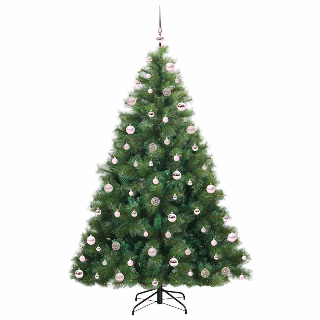 Albero di Natale artificiale con 300 LED Verde 210 cm PE e PVC 3397798