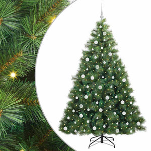 Albero di Natale artificiale con 300 LED Verde 210 cm PE e PVC 3397799
