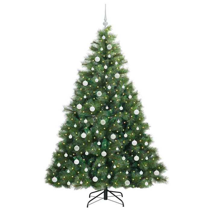 Albero di Natale artificiale con 300 LED Verde 210 cm PE e PVC 3397799