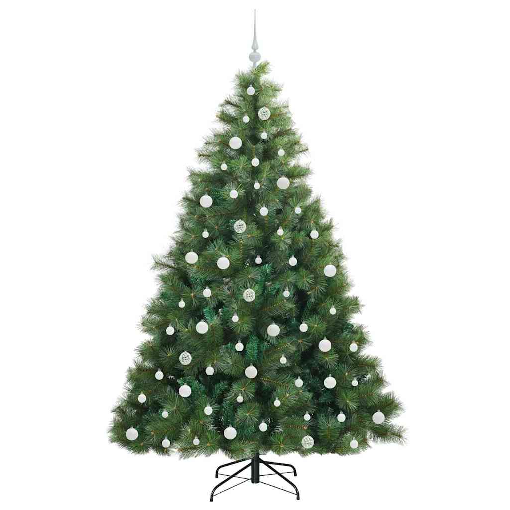 Albero di Natale artificiale con 300 LED Verde 210 cm PE e PVC 3397799