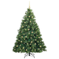 Albero di Natale artificiale con 300 LED Verde 210 cm PE e PVC 3397800