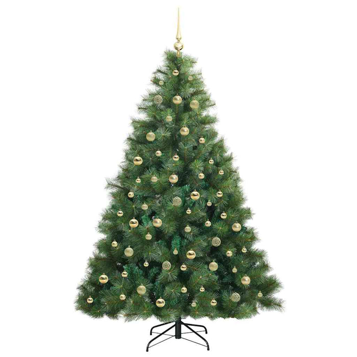 Albero di Natale artificiale con 300 LED Verde 210 cm PE e PVC 3397800