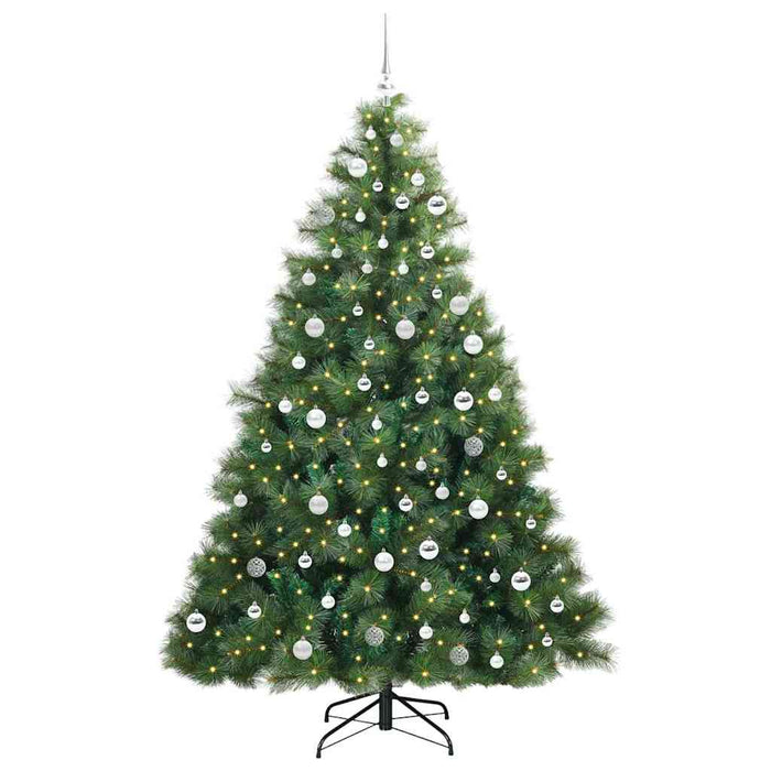 Albero di Natale artificiale con 300 LED Verde 210 cm PE e PVC 3397801