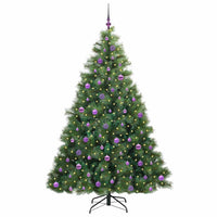Albero di Natale artificiale con 300 LED Verde 210 cm PE e PVC 3397802