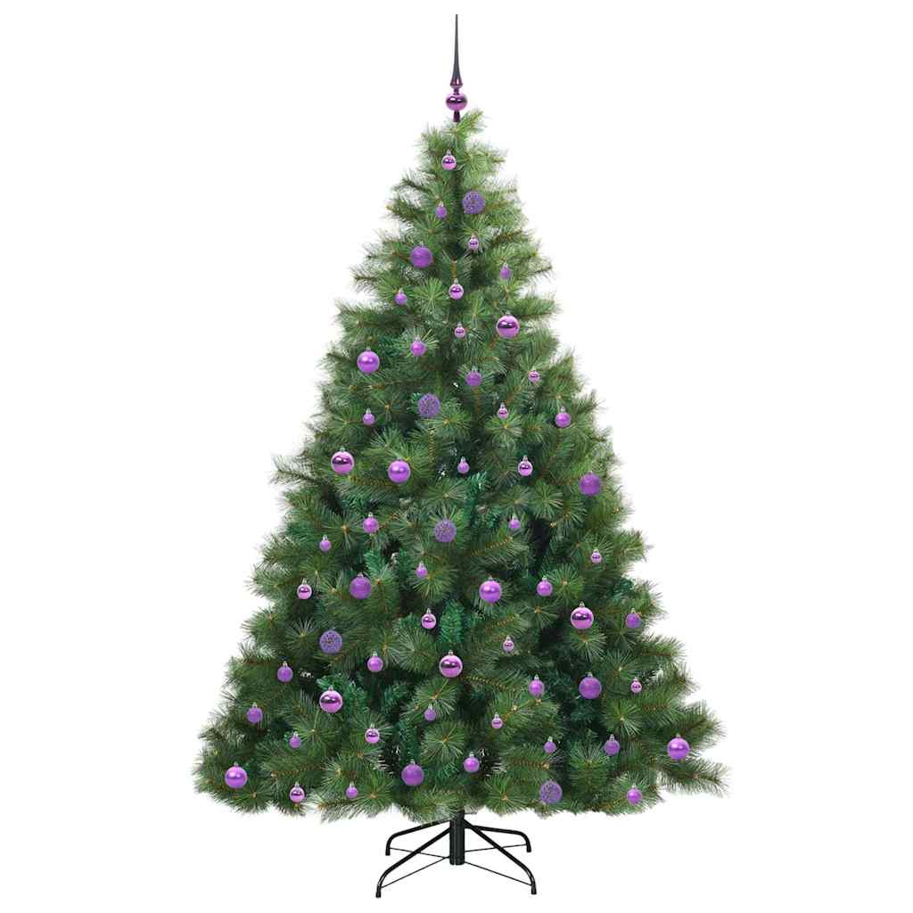 Albero di Natale artificiale con 300 LED Verde 210 cm PE e PVC 3397802