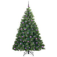 Albero di Natale artificiale con 300 LED Verde 210 cm PE e PVC 3397802