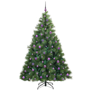 Albero di Natale artificiale con 300 LED Verde 210 cm PE e PVC 3397802