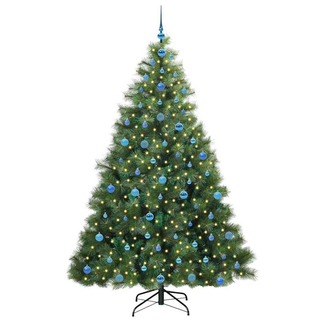 Albero di Natale artificiale con 300 LED Verde 210 cm PE e PVC 3397803