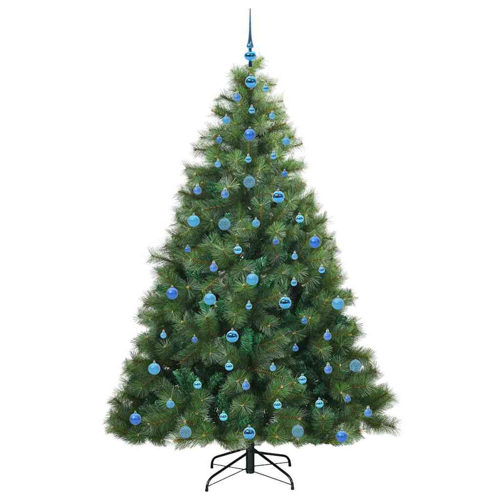Albero di Natale artificiale con 300 LED Verde 210 cm PE e PVC 3397803