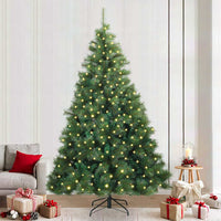 Albero di Natale artificiale con 300 LED Verde 240 cm PE e PVC 3397805