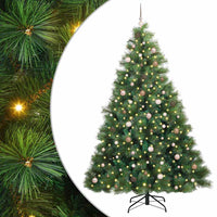 Albero di Natale artificiale con 300 LED Verde 240 cm PE e PVC 3397807