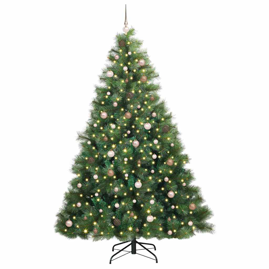 Albero di Natale artificiale con 300 LED Verde 240 cm PE e PVC 3397807
