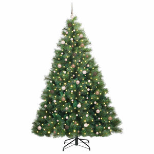 Albero di Natale artificiale con 300 LED Verde 240 cm PE e PVC 3397807