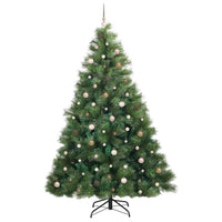 Albero di Natale artificiale con 300 LED Verde 240 cm PE e PVC 3397807