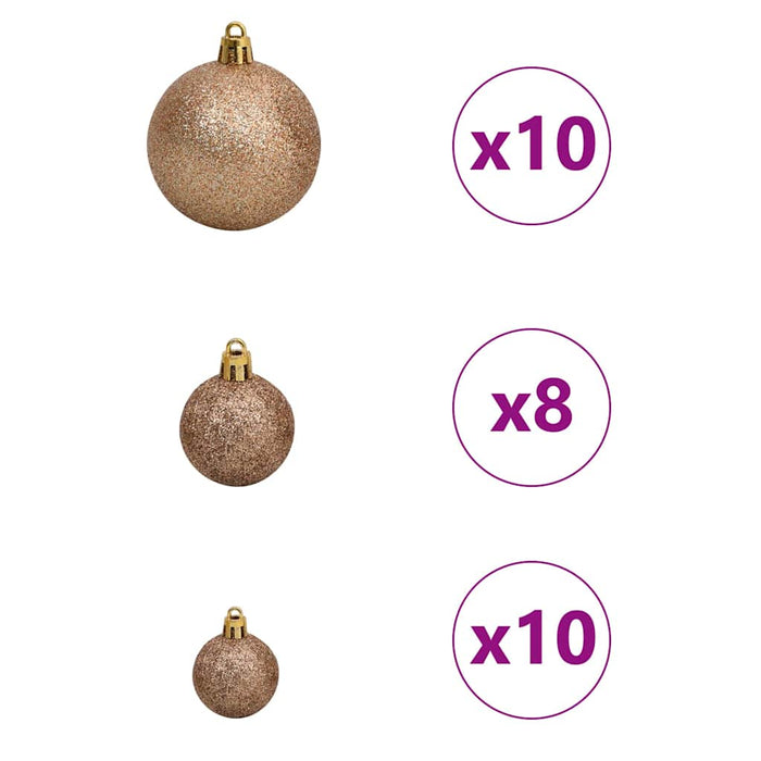 Albero di Natale artificiale con 300 LED Verde 240 cm PE e PVC 3397807