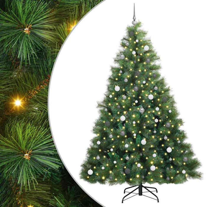 Albero di Natale artificiale con 300 LED Verde 240 cm PE e PVC 3397808
