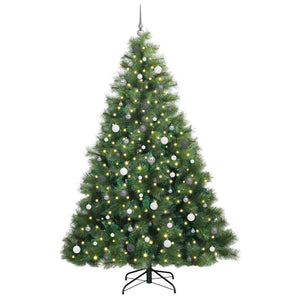 Albero di Natale artificiale con 300 LED Verde 240 cm PE e PVC 3397808