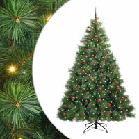 Albero di Natale artificiale con 300 LED Verde 240 cm PE e PVC 3397809
