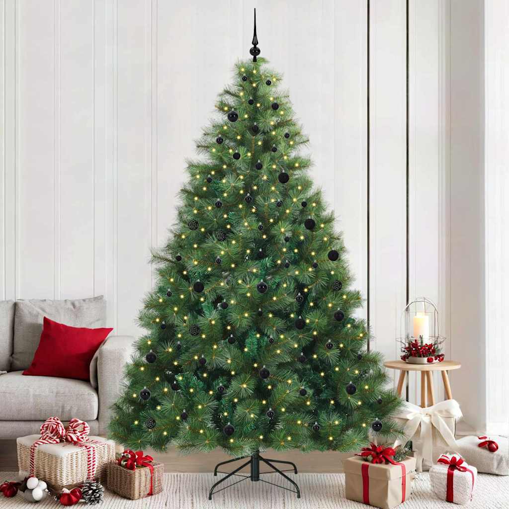 Albero di Natale artificiale con 300 LED Verde 240 cm PE e PVC 3397810