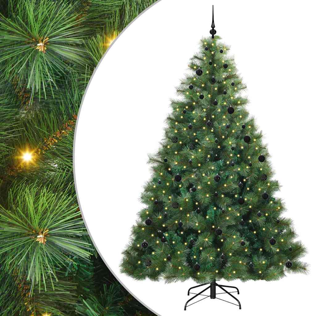 Albero di Natale artificiale con 300 LED Verde 240 cm PE e PVC 3397810