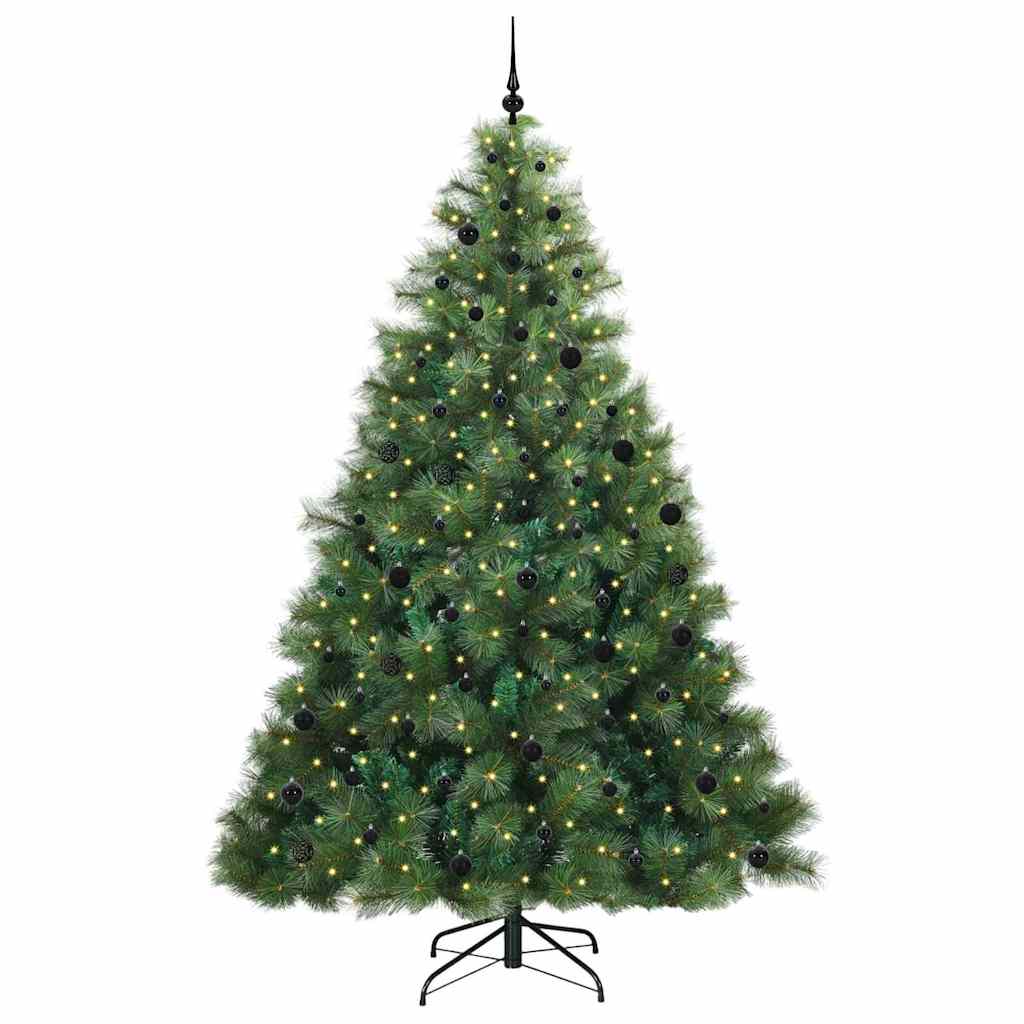 Albero di Natale artificiale con 300 LED Verde 240 cm PE e PVC 3397810