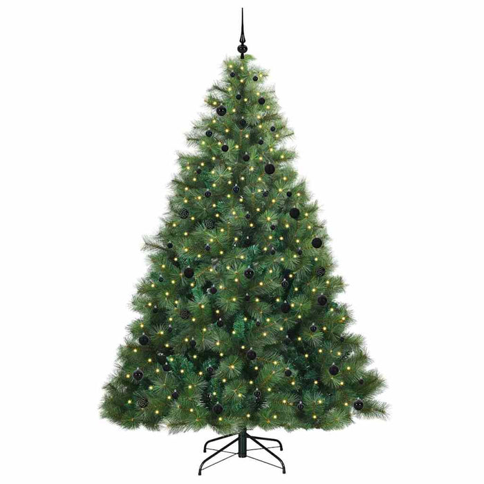 Albero di Natale artificiale con 300 LED Verde 240 cm PE e PVC 3397810