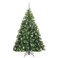 Albero di Natale artificiale con 300 LED Verde 240 cm PE e PVC 3397811
