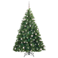 Albero di Natale artificiale con 300 LED Verde 240 cm PE e PVC 3397811