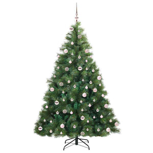 Albero di Natale artificiale con 300 LED Verde 240 cm PE e PVC 3397811