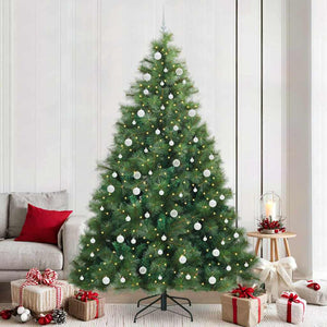 Albero di Natale artificiale con 300 LED Verde 240 cm PE e PVC 3397812