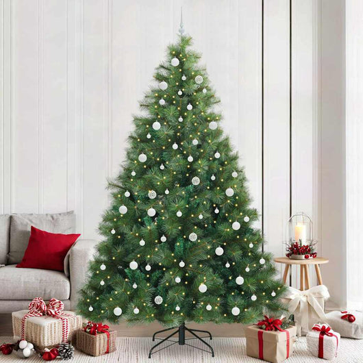Albero di Natale artificiale con 300 LED Verde 240 cm PE e PVC 3397812