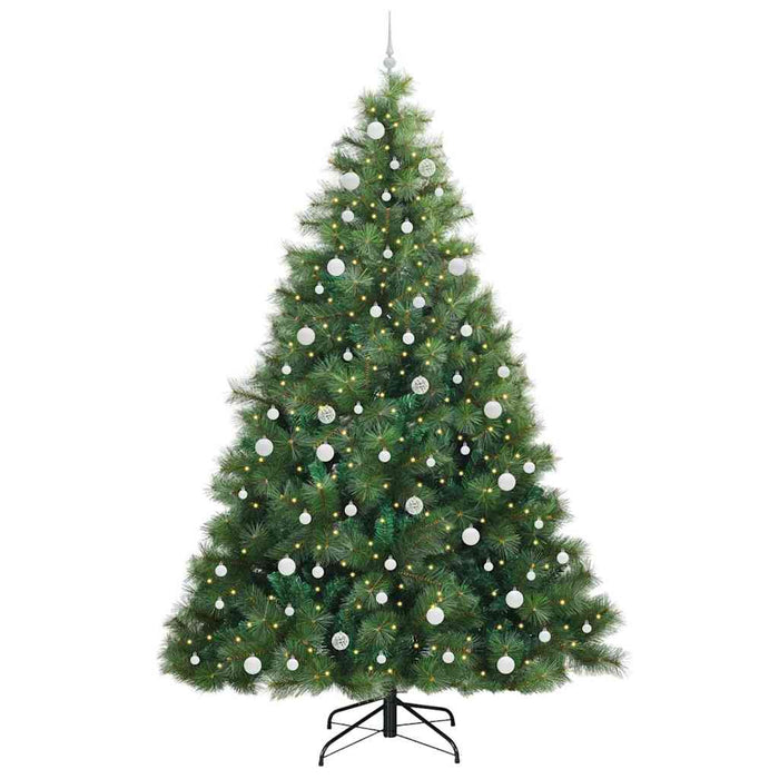 Albero di Natale artificiale con 300 LED Verde 240 cm PE e PVC 3397812