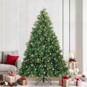 Albero di Natale artificiale con 300 LED Verde 240 cm PE e PVC 3397813