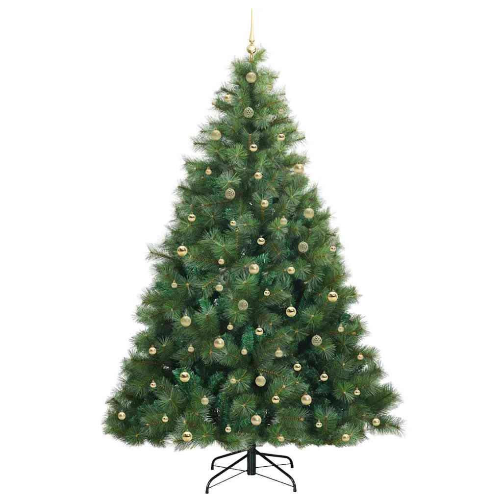 Albero di Natale artificiale con 300 LED Verde 240 cm PE e PVC 3397813