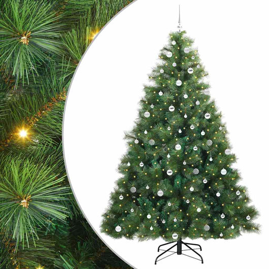 Albero di Natale artificiale con 300 LED Verde 240 cm PE e PVC 3397814