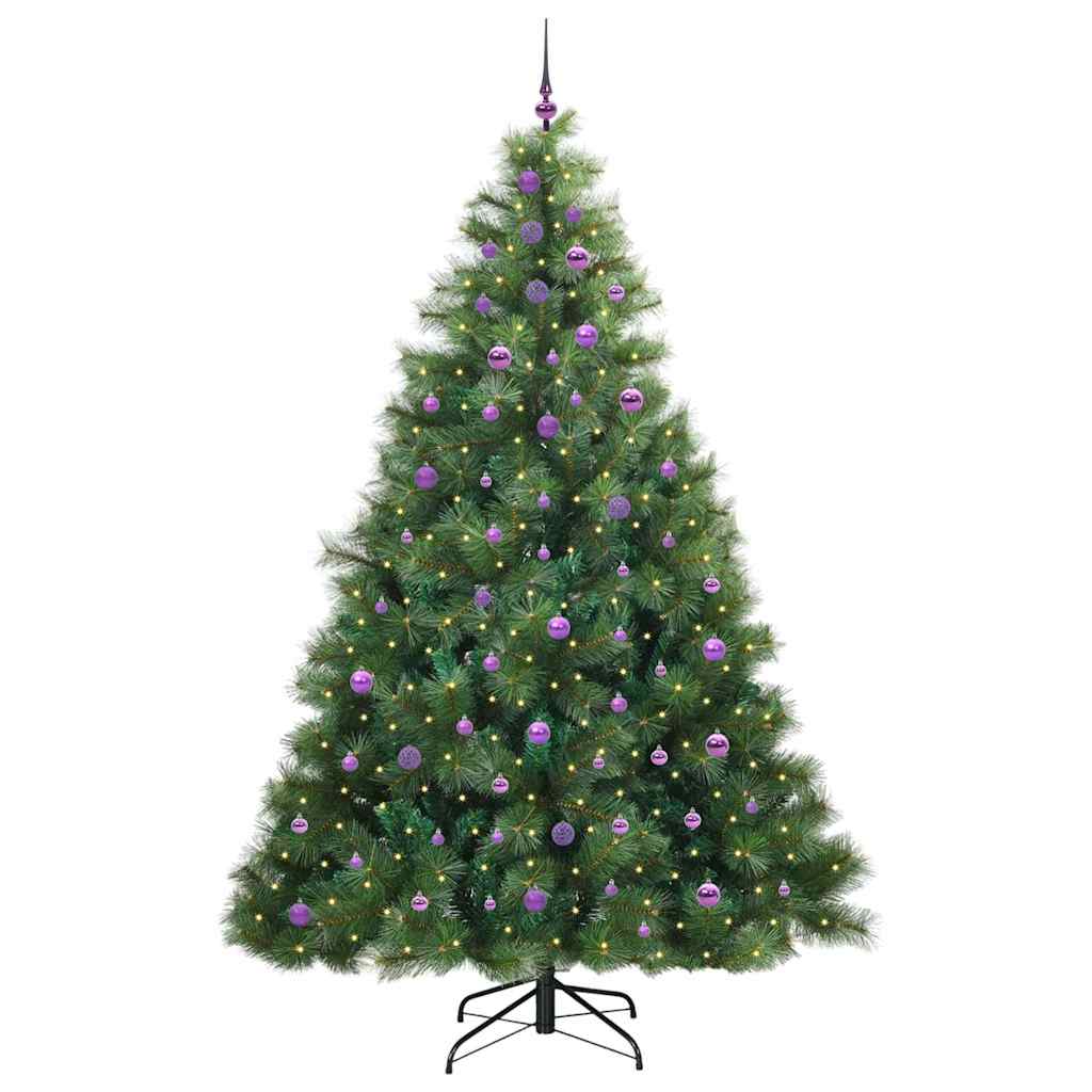 Albero di Natale artificiale con 300 LED Verde 240 cm PE e PVC 3397815