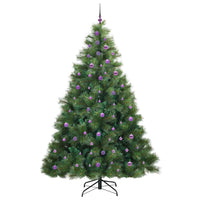 Albero di Natale artificiale con 300 LED Verde 240 cm PE e PVC 3397815