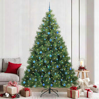 Albero di Natale artificiale con 300 LED Verde 240 cm PE e PVC 3397816