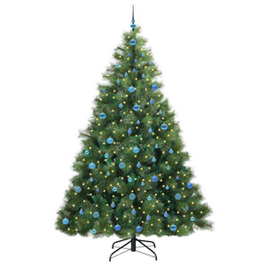 Albero di Natale artificiale con 300 LED Verde 240 cm PE e PVC 3397816