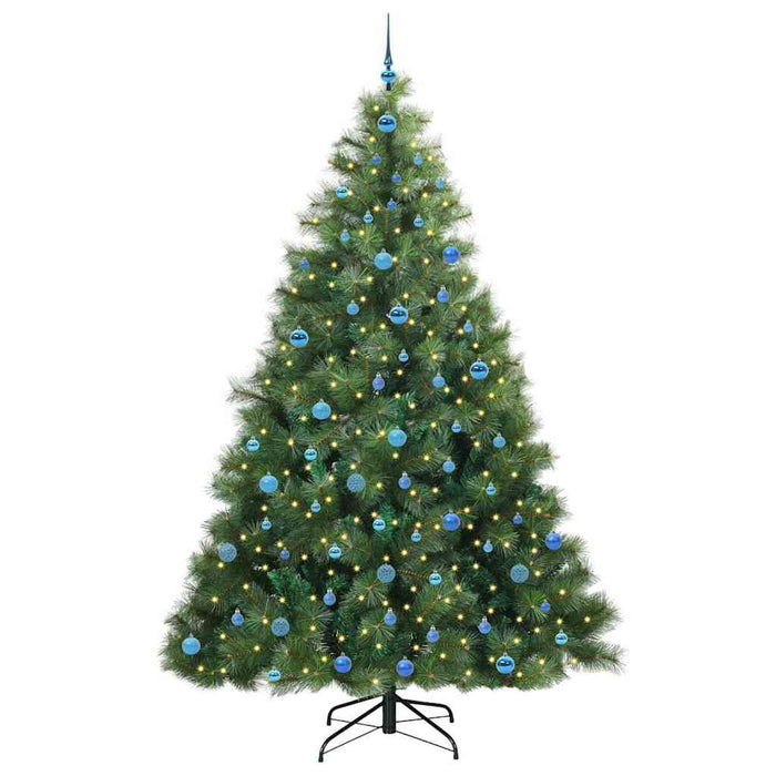 Albero di Natale artificiale con 300 LED Verde 240 cm PE e PVC 3397816
