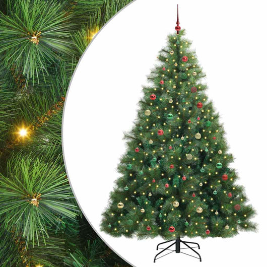 Albero di Natale artificiale con 300 LED Verde 240 cm PE e PVC 3397817