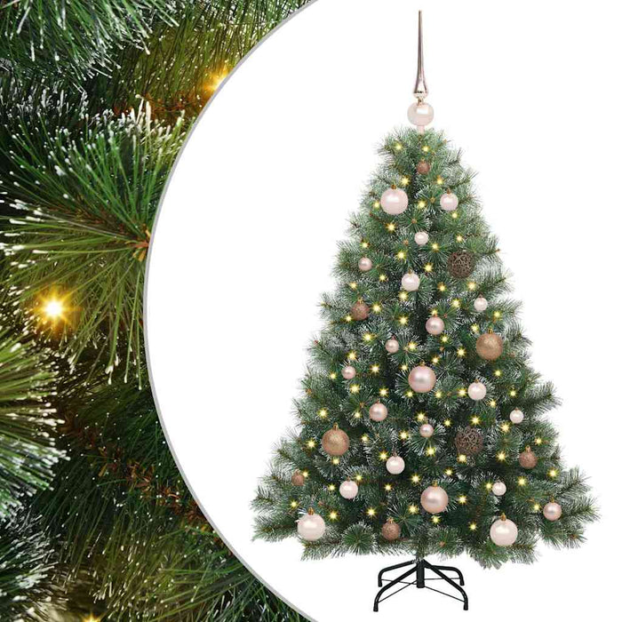 Albero di Natale artificiale con 150 LED Verde 120 cm PE e PVC 3397820