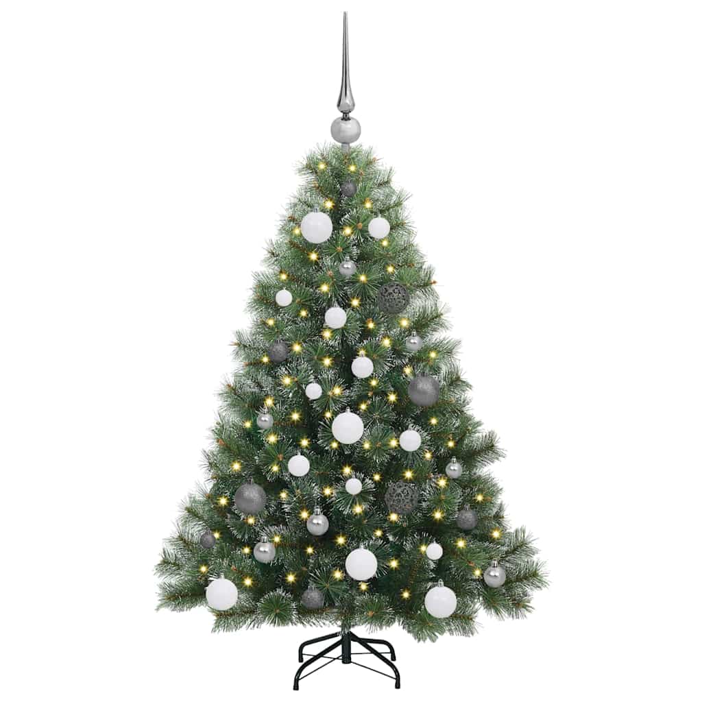 Albero di Natale artificiale con 150 LED Verde 120 cm PE e PVC 3397821