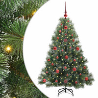 Albero di Natale artificiale con 150 LED Verde 120 cm PE e PVC 3397822