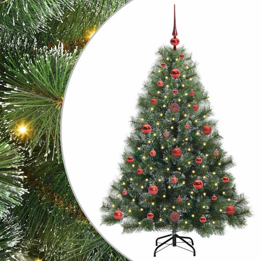 Albero di Natale artificiale con 150 LED Verde 120 cm PE e PVC 3397822