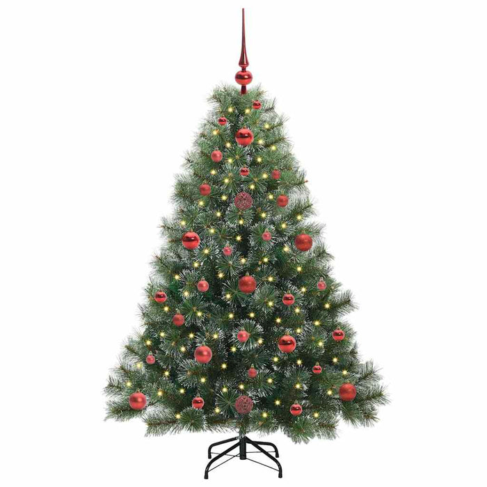 Albero di Natale artificiale con 150 LED Verde 120 cm PE e PVC 3397822
