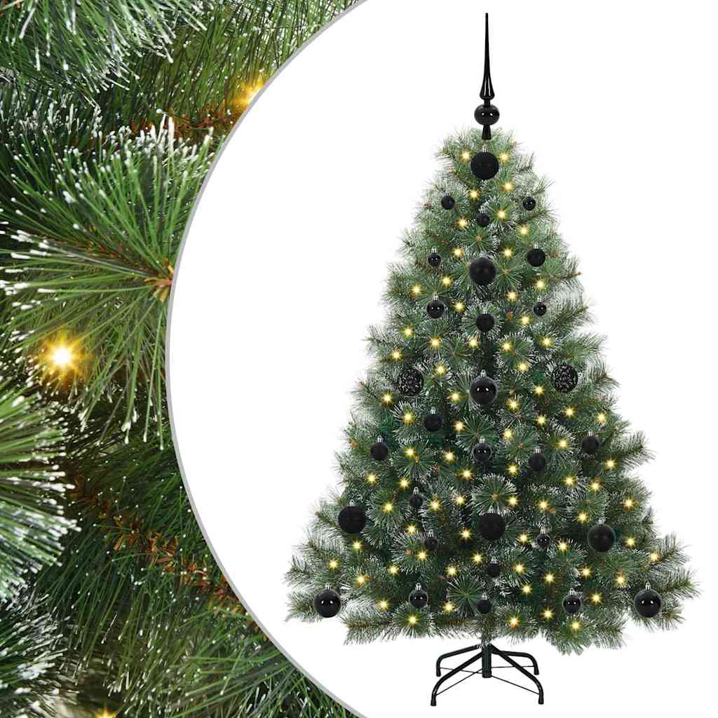 Albero di Natale artificiale con 150 LED Verde 120 cm PE e PVC 3397823